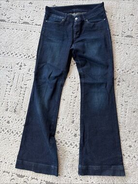 Elie Tahari Dark Blue Flared Jeans